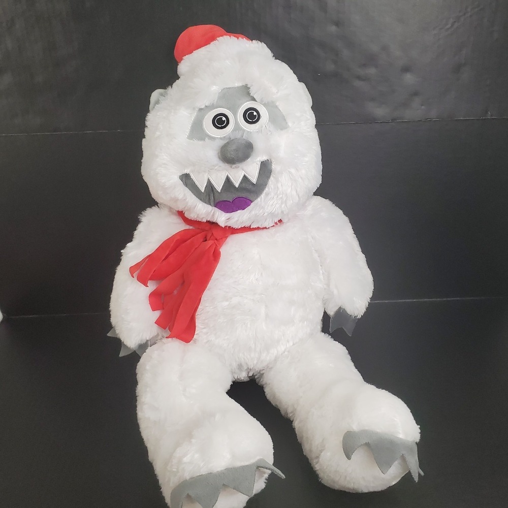 Kids of America Bumble Abominable Snowman Monster 28" Large Plush Red Scarf Hat